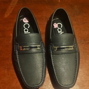 Men's Calvin Klein Men's Dark Blue Merve  Loafers SIZE 10 1/2